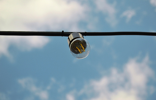 Just light bulbs hanging from a wire