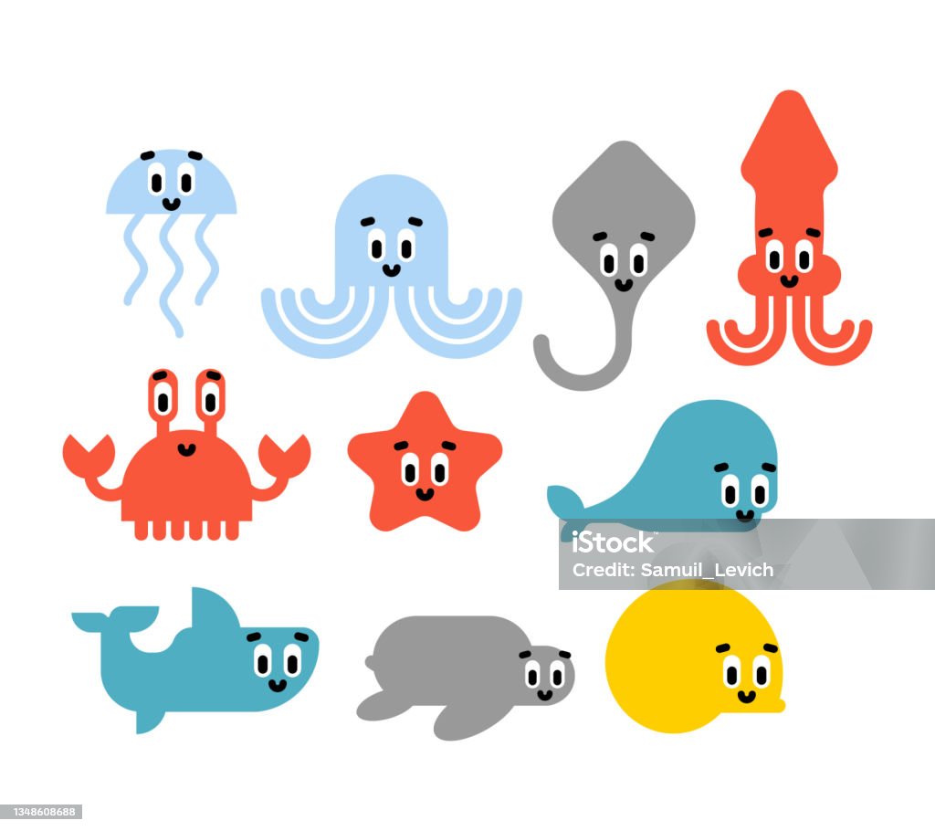 Ilustración de Lindo Conjunto De Animales Marinos Animal De Dibujos Animados Del Mundo Marino Raya Y Medusas Calamar Y Pulpo Cangrejo Y Tiburón Tortuga Y Estrella De Mar y más Vectores Libres Ilustración de Lindo Conjunto De Animales Marinos Animal De Dibujos Animados Del Mundo Marino Raya Y Medusas Calamar Y Pulpo Cangrejo Y Tiburón Tortuga Y Estrella De Mar y más Vectores Libres