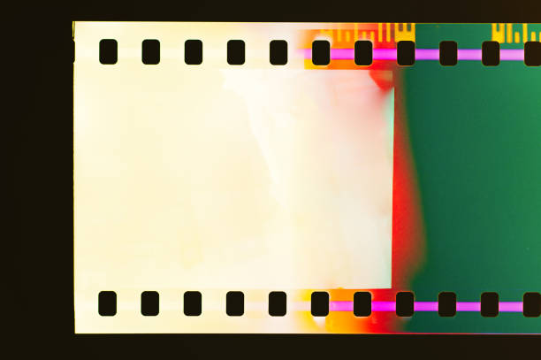 istock Light leaks on photographic film 1348608856