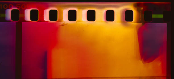 detail starého filmu úniky - bronzově zbarvené fotky - stock snímky, obrázky a fotky