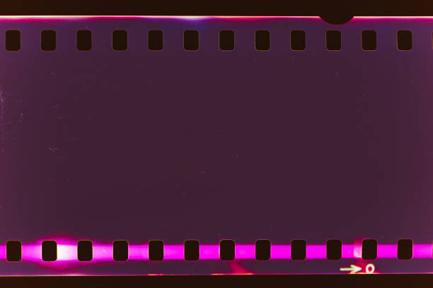 istock Purple film negative 1348612380