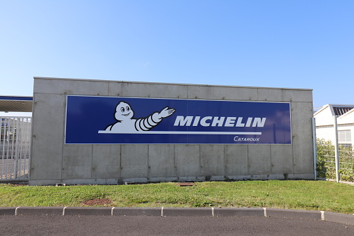 Michelin company tire manufacturing plant, exterior view, city of Clermont Ferrand, Puy de Dome department, France