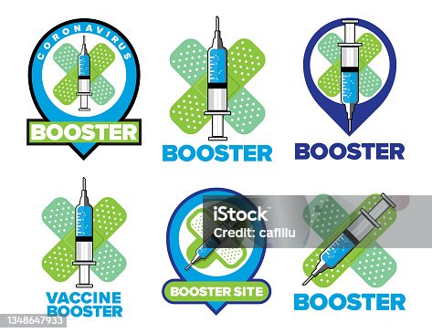 istock Booster Shot Covid-19 Vaccine Logo 1348647933
