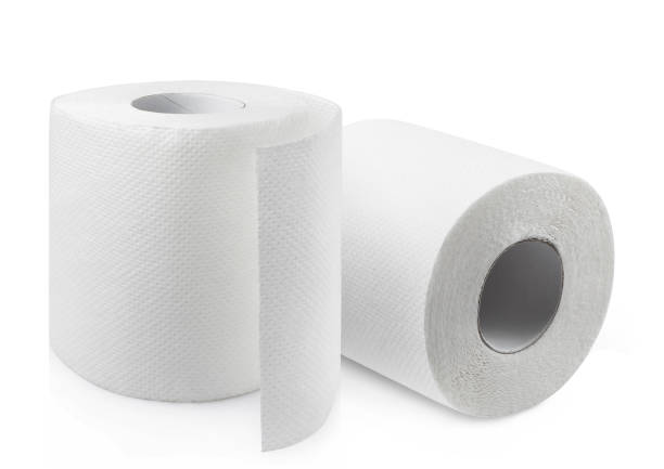 istock Toilet paper on white 1348661141