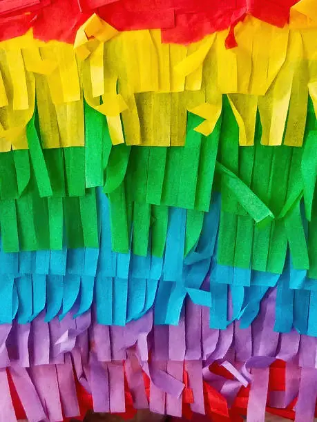 Background of colorful pinata paper.