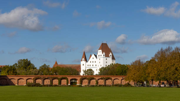 Medieval castle in Ingolstadt working as Bavarian Army museum Ingolstadt, Germany - Oct 21st 2022: New castle in Ingolstadt is currently working as Bavarian Army museum. ingolstadt photos stock pictures, royalty-free photos & images