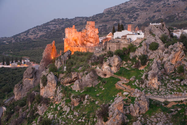 Zuheros, castle and village. Andalusia, Cordoba, Spain