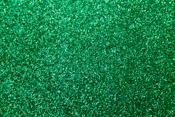 istock Bright green New Year's background with sequins 1348665756