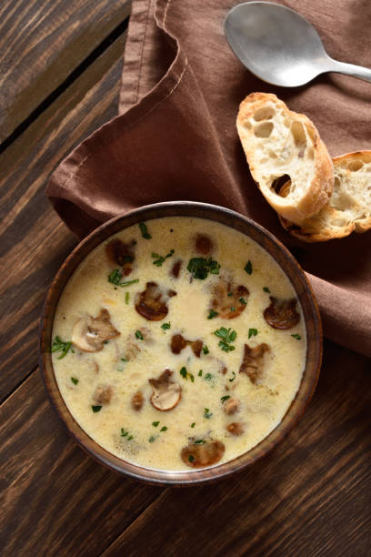 istock Creamy mushroom soup 1348667717