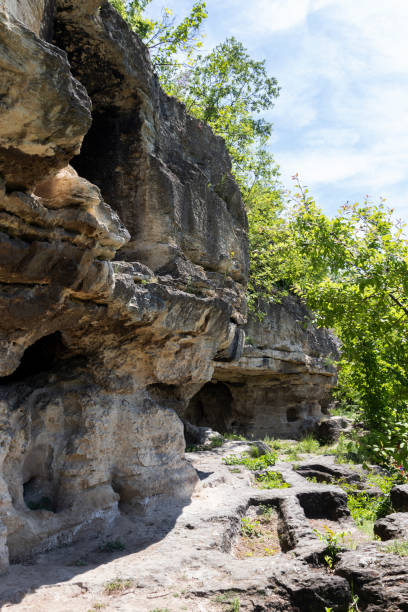 istock Medieval Albotin Rock Monastery, Bulgaria 1348667931