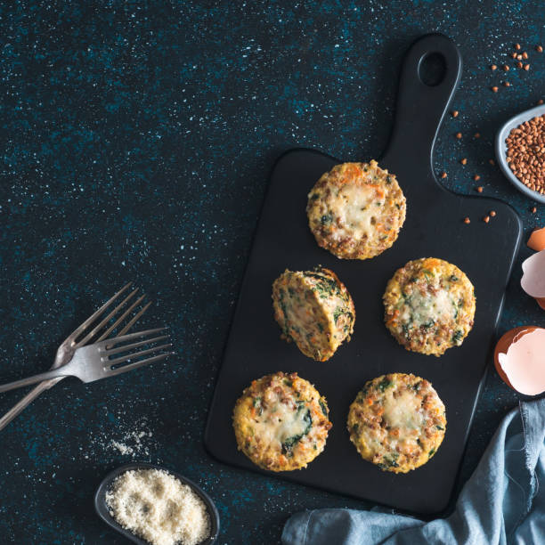 istock Buckwheat casserole with spinach, carrots, parmesan 1348670627