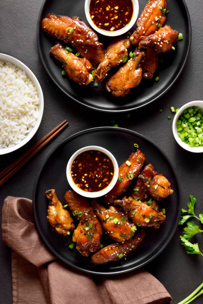 istock Honey-soy chicken wings 1348675020