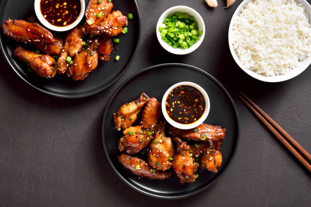 istock Honey-soy chicken wings 1348675070
