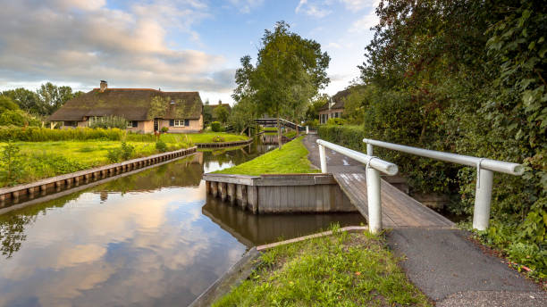 istock Canals in Giethoorn Village 1348675148