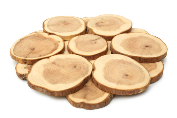 istock Wooden stand for hot dish 1348675567