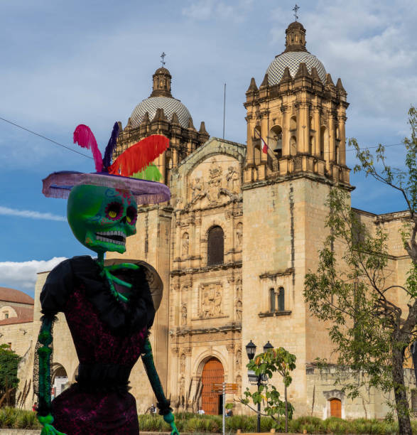Day of the Dead Sculpture in Oaxaca stock photo