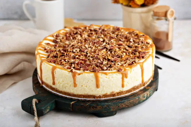 Photo of Caramel pecan cheesecake