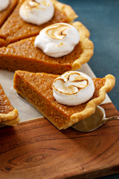 istock Sweet potato pie with marshmallow topping 1348677072
