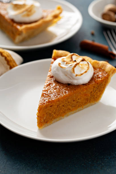 istock Sweet potato pie with marshmallow topping 1348677084