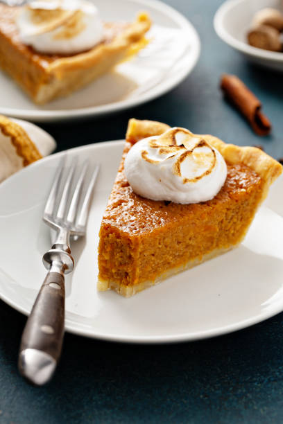 istock Sweet potato pie with marshmallow topping 1348677085