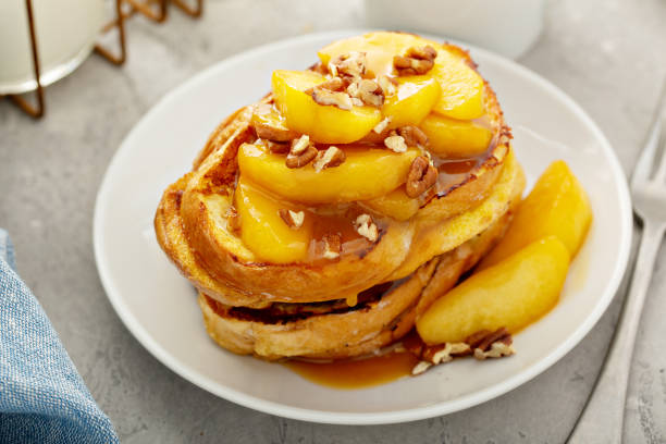 istock Caramel apple french toast 1348677124