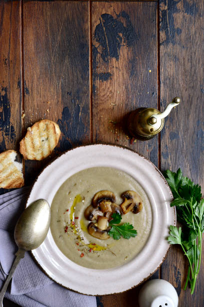 istock Mushroom creamy soup with potato 1348693768