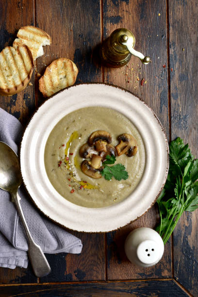 istock Mushroom creamy soup with potato 1348693782