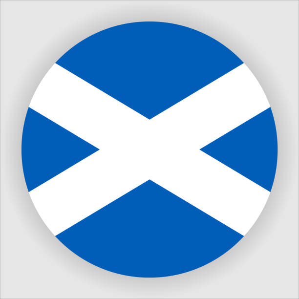 Scotland Flat Rounded Country Flag button Icon Flat Rounded Country Flag button Icon series whitehall street stock illustrations