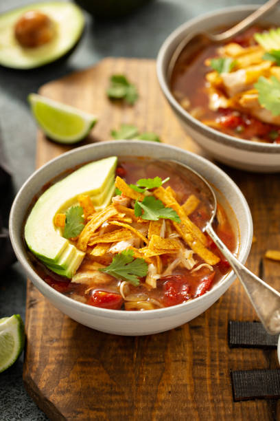 istock Slow cooker chicken taco soup 1348719495