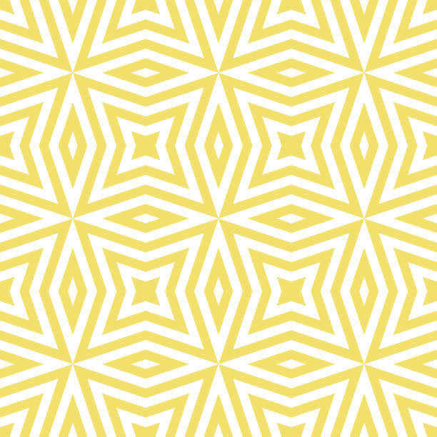 ilustraciones, imágenes clip art, dibujos animados e iconos de stock de textura vectorial geométrica sin costuras con líneas, rombos, cuadrícula. color amarillo - duvet