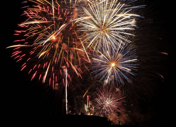 istock Fireworks celebrating a holiday in Spain 1348765872
