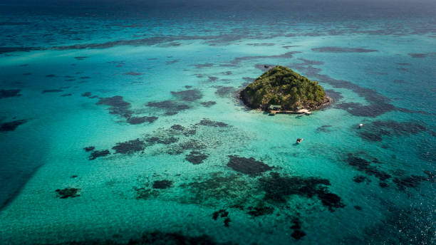 Photo of Crab Cay off the coast of Providencia island in Colombia Atlantic ocean