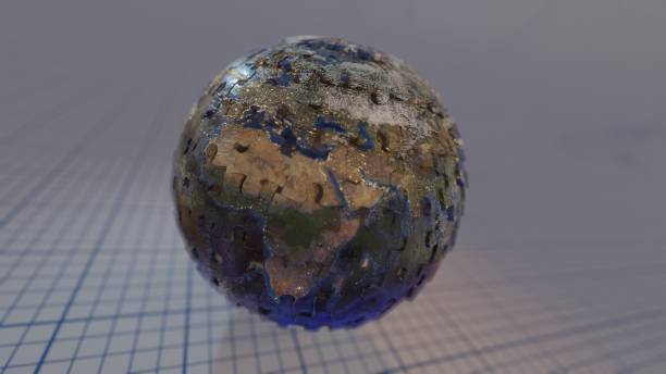 istock Puzzle Earth, winter in the north 1348768242