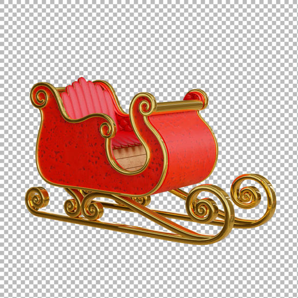 istock christmas sleigh on transparent background 1348769409