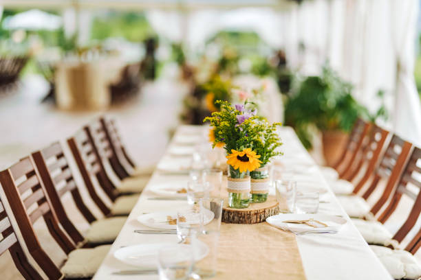 istock Fresh flowers wedding decoration. 1348769447
