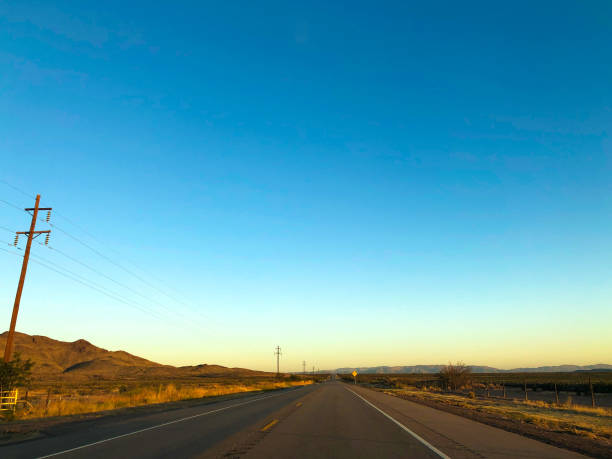 istock Empty Country Road Near Marfa, TX at Dawn 1348794515