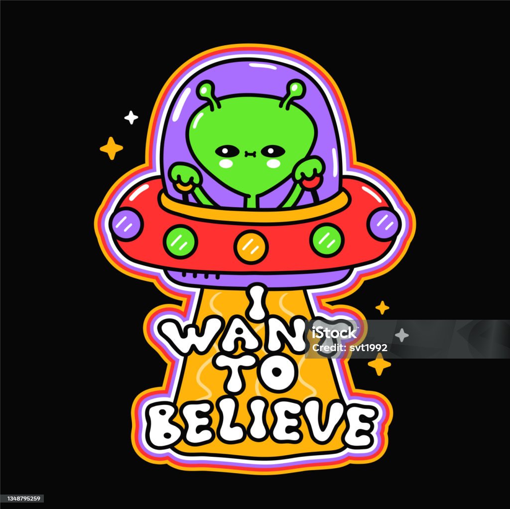 Hài Hước Dễ Thương Hạnh Phúc Người Ngoài Hành Tinh Trong Ufo Đĩa ...