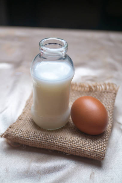istock A bottle of milk and an egg 1348809131