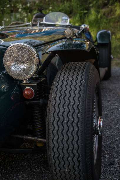 istock front of green vintage car 1348811398