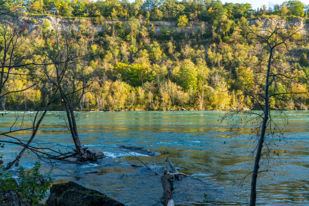 istock Niagara Glen park and Niagara River in Canada before Niagara Falls 1348814848