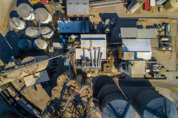 istock Aerial of Coal Transfer Station 1348819591