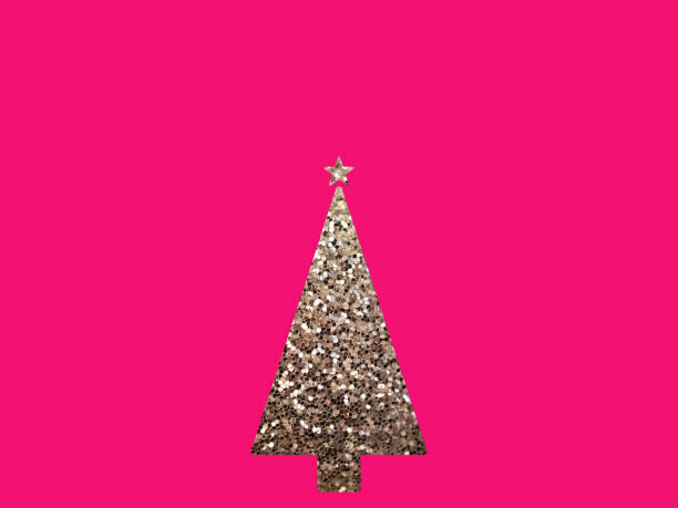 istock Illustration of a simple silhouette of a Christmas tree 1348822235