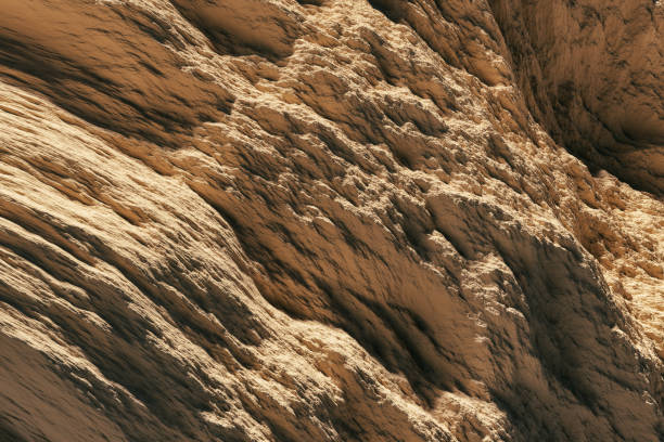 rock texture closeup - rock strata natural pattern abstract scenics imagens e fotografias de stock