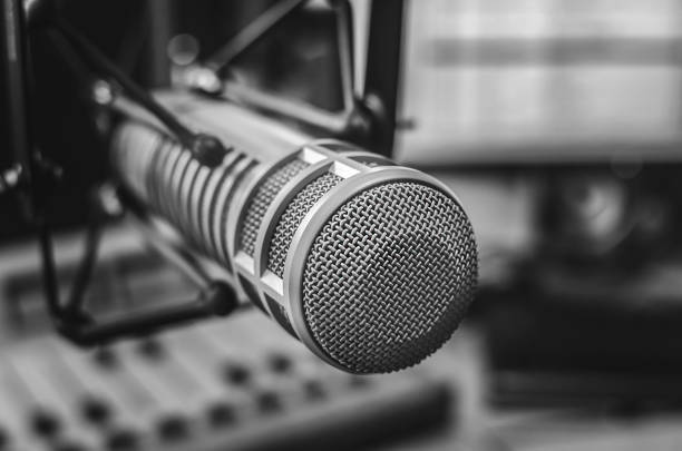 istock Professional microphone and sound mixer 1348833322