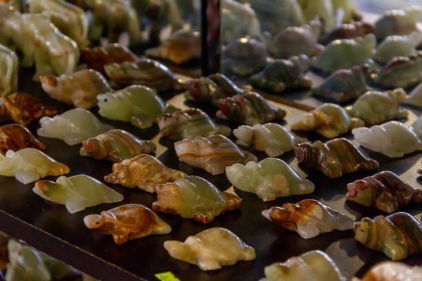 istock Onyx figurines for sale in a shop 1348834290