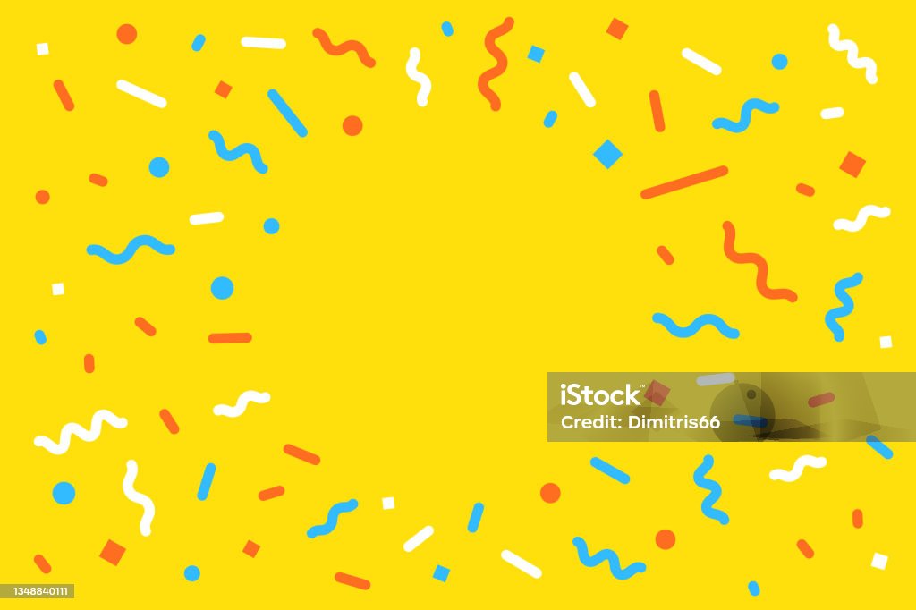 Confetti background with empty space for your message. Can be used for celebration, advertisement, birthday party, Christmas, New Year, Holiday, Carnival festivity, Valentine’s Day, National Holiday, etc. - 免版稅彩色紙碎圖庫向量圖形 Confetti background with empty space for your message. Can be used for celebration, advertisement, birthday party, Christmas, New Year, Holiday, Carnival festivity, Valentine’s Day, National Holiday, etc. - 免版稅彩色紙碎圖庫向量圖形