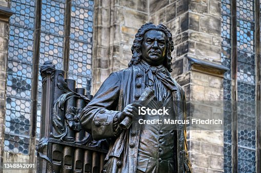 istock Monument to the Thomaskantor and composer Johann Sebastian Bach in front of the Thomaskirche in Leipzig 1348842091