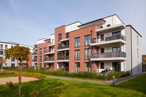 istock Contemporary apartment houses 1348844725