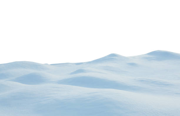 istock A large beautiful snowdrift isolated on white background.Winter christmas snow  background. A big snow drift 1348846433