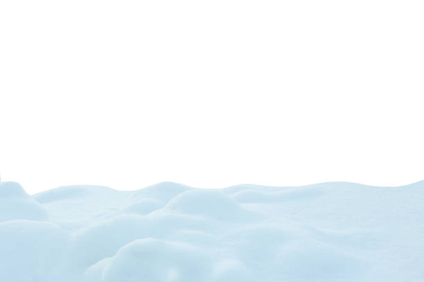 istock A large beautiful snowdrift isolated on white background.Winter snow  background. A big snow drift 1348846947